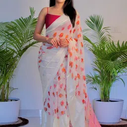 Sanwariya Silk Floral Printed Satin Saree-picture-35