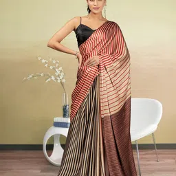 RACHNA Striped Satin Saree-picture-30