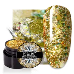 ROSALIND Shiny Diamond Gel UV & LED Nail Polish for Glitter Painting - Shade A533-image-85