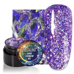 ROSALIND Shiny Rainbow Gel UV & LED Nail Polish for Glitter Painting - Shade A521-image-72