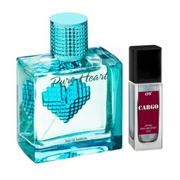 CFS Set of Pure Heart Blue Eau De Parfum - 100ml & Cargo Blue Apparel Perfume - 25ml-15