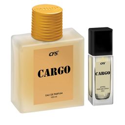 CFS Cargo Set Of 2 Khakhi Long Lasting EDP - 100 ml - 25 ml-8