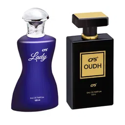 CFS Lady & Oudh Black Set Of 2 Long Lasting Eau De Parfum - 100ml Each-58