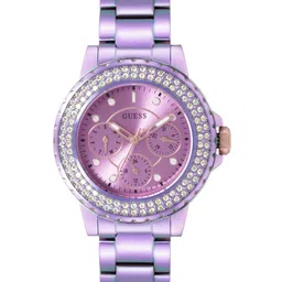 GUESS Women CROWN JEWEL Embellished Dial Analogue Multi Function Watch GW0410L4-image-26