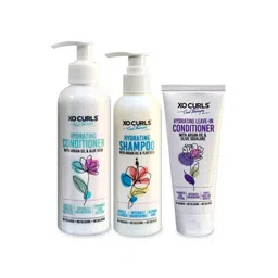 XO CURLS 3-Pcs Hydrating Shampoo- Conditioner & Leave In Conditioner Combo-15