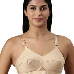 BLOSSOM Full Coverage Non Padded Double Layered Cotton Everyday Bra - All Day Comfort-49