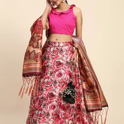 Kaizen TEXO FAB Digital Printed Semi-Stitched Lehenga & Unstitched Blouse With Dupatta-picture-54