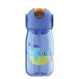 ZOKU Kids Blue Flip Straw Water Bottle-image-35