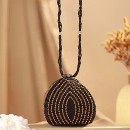 Jazz and Sizzle Embroidered Embellished Potli Clutch-42
