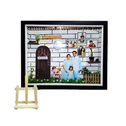 khushi kart Black & Blue 8 to 12 Pieces Acrylic Table Photo Frames-image-91