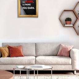 Hawai Gold-Toned & Black Wood Wall Photo Frame-56