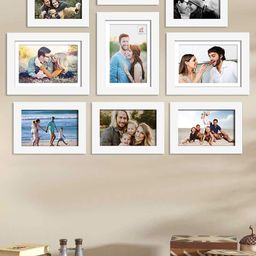 Art Street Set of 9 Individual White Photo Frames-20