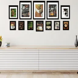 Stuthi Arts Black 12 Pieces Wood Wall Photo Frames-image-34