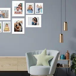 Stuthi Arts White 8 Pieces Wood Wall Photo Frames-image-31