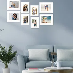 Stuthi Arts White 8 Pieces Wood Wall Photo Frames-picture-3