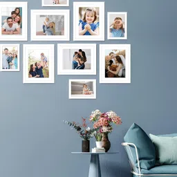 Stuthi Arts White 10 Pieces Wood Wall Photo Frames-image-55