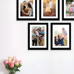 Stuthi Arts Black 5 Pieces Wood Wall Photo Frames-image-40