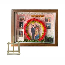 khushi kart Pink & Red 8 to 12 Pieces Acrylic Table Photo Frames-image-89