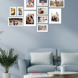 Stuthi Arts White 11 Pieces Wood Wall Photo Frames-image-38