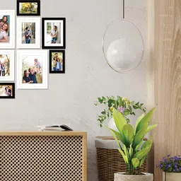 Stuthi Arts White & Black 10 Pieces Wood Wall Photo Frames-20