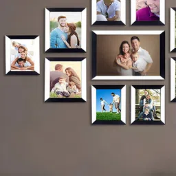 Stuthi Arts Black & White 11 Pieces Wood Wall Photo Frames-picture-11