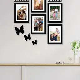 Stuthi Arts Black 6 Pieces Wood Wall Photo Frames-image-65