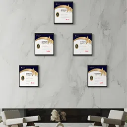Stuthi Arts Black 5 Pieces Wooded Wall Photo Frames-image-96