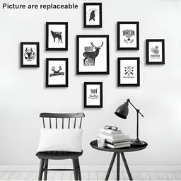 ArtzFolio Black 10 Pieces Wooden Wall Photo Frames-image-93
