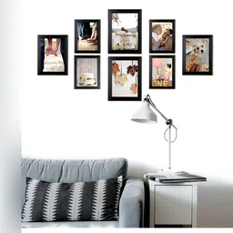 ArtzFolio Black 8 Pieces Wooden Wall Photo Frames-4