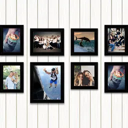 ArtzFolio Black 8 Pieces Wooden Wall Photo Frames-image-55