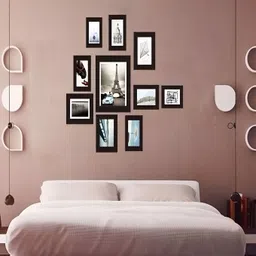 ArtzFolio Black 10 Pieces Wooden Wall Photo Frames-image-76