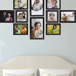 Stuthi Arts Black 10 Pieces Wooden Wall Photo Frames-picture-17