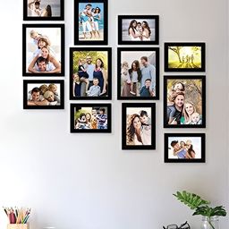 Stuthi Arts Black 12 Pieces Wooden Wall Photo Frames-image-60