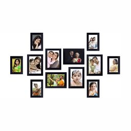 Stuthi Arts Black 12 Pieces Wood Wall Photo Frames-image-56