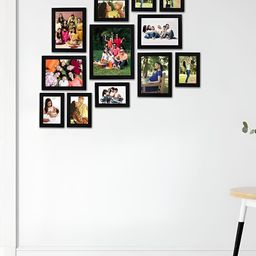 Stuthi Arts Black 8 to 12 Pieces Wood Wall Photo Frames-image-69