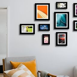 Stuthi Arts Black 8 to 12 Pieces Wood Wall Photo Frames-image-70