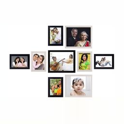 Stuthi Arts Black 8 to 12 Pieces Wood Wall Photo Frames-image-106