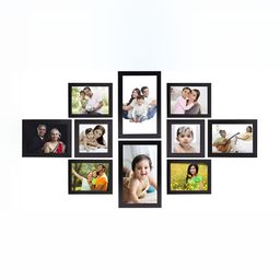 Stuthi Arts Black 8 to 12 Pieces Wood Wall Photo Frames-image-52