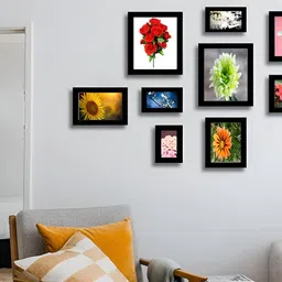 Stuthi Arts Black 10 Pieces Wooden Wall Photo Frames-picture-27