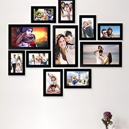 Stuthi Arts Black 8 to 12 Pieces Wood Wall Photo Frames-image-75