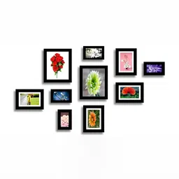 Stuthi Arts Black 10 Pieces Wooden Wall Photo Frames-picture-25