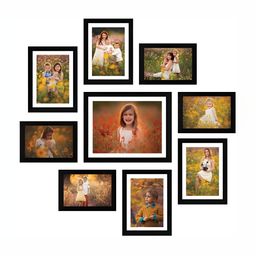 Stuthi Arts Black 8 to 12 Pieces Wood Wall Photo Frames-image-68