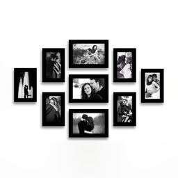 Stuthi Arts Black 8 to 12 Pieces Wood Wall Photo Frames-image-62