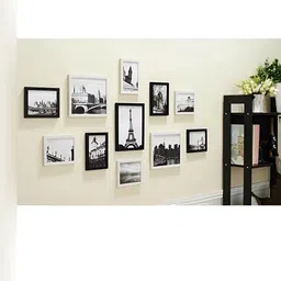 ArtzFolio  Brown & White 11Pcs Wooden Wall Photo Frames-image-99