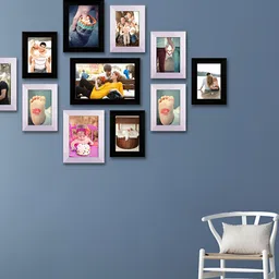 ArtzFolio Black & White 11 Pieces Wooden Wall Photo Frames-picture-48