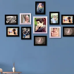 ArtzFolio Black & White 11 Pieces Wooden Wall Photo Frames-image-19