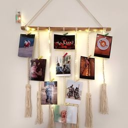VAH Kya Bat Hai !! Beige & White Wooden Wall Photo Display-image-30