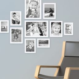 ArtzFolio White 10 Pieces Wooden Wall Photo Frames-14