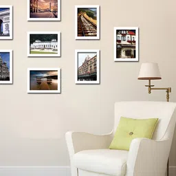 ArtzFolio White 9 Pieces Wooden Wall Photo Frames-image-20