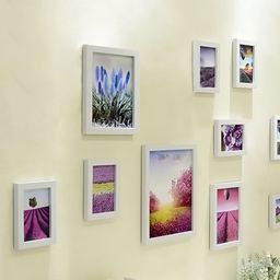 ArtzFolio White 10Pcs Wooden Wall Photo Frames-image-91
